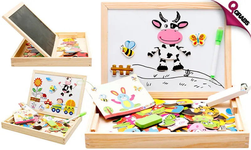 Magnetic Puzzle Drawing Board!